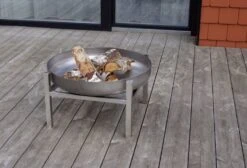 SvenskaV Design Feuerschale CUBE M - Ø 63 X 34,5 Cm - Edelstahl