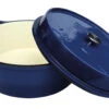Grillfürst Emaillierter Dutch Oven Ohne Füsse DO12 - Blau -GrillProfi Werkstatt Dutch Oven ohne Fuesse DO 12 blau offen