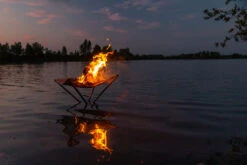 Fennek High Fire - Feuernetz Aus Edelstahlgewebe -GrillProfi Werkstatt Fennek High Fire Feuernetz Edelstahl Strand Abends