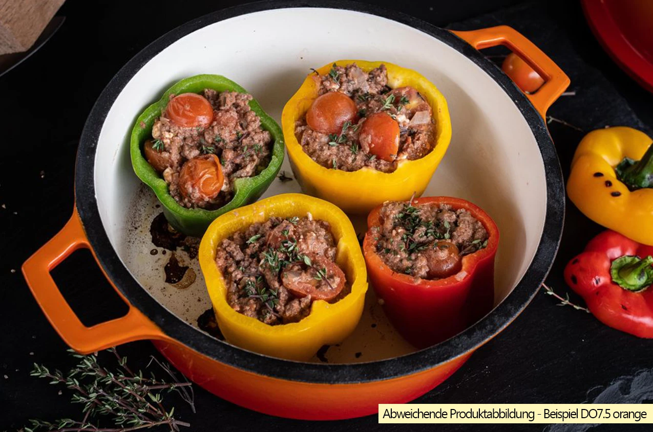 Grillfürst Emaillierter Dutch Oven Ohne Füsse DO7,5 - Rot 6 Grillfürst Emaillierter Dutch Oven Ohne Füsse DO7,5 - Rot – Bild 4