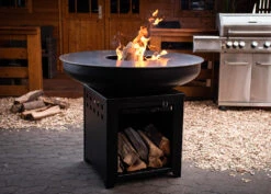 Grillfürst Feuerplatte - Feuerstelle Mit 6 Mm Edelstahl Grillplatte Mit Grillrost -GrillProfi Werkstatt Grillfuerst Feuerplatte Holzfeuer