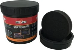 Grillfürst Dutch Oven Set / Gusseisen Pflegeset -GrillProfi Werkstatt Grillfuerst Pflegepaste Gusseisen Schwamm