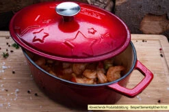 Grillfürst Dutch Oven Sternentöpfchen / Gusseisen Bräter - Emailliert - M - Lila -GrillProfi Werkstatt Grillfuerst Sternentoepfchen M Gusseisenbraeter Beispiel