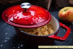 Grillfürst Dutch Oven Sternentöpfchen / Gusseisen Bräter - Emailliert - S - Orange -GrillProfi Werkstatt Grillfuerst Sternentoepfchen S Gusseisen emailliert Beispiel 1