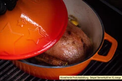 Grillfürst Dutch Oven Sternentöpfchen / Gusseisen Bräter - Emailliert - XL - Blau 13 Grillfürst Dutch Oven Sternentöpfchen / Gusseisen Bräter - Emailliert - XL - Blau -GrillProfi Werkstatt Grillfuerst Sternentoepfchen XL Guss Beispiel