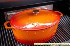 Grillfürst Dutch Oven Sternentöpfchen / Gusseisen Bräter - Emailliert - XL - Lila -GrillProfi Werkstatt Grillfuerst Sternentoepfchen XL Gusseisenbraeter Beispiel