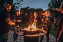 Moesta Bandit FirePlace 57 Cm Durchmesser - Inkl. Ablagebretter Bambus -GrillProfi Werkstatt Moesta Feuerstelle Bandit Lagerfeuer 1