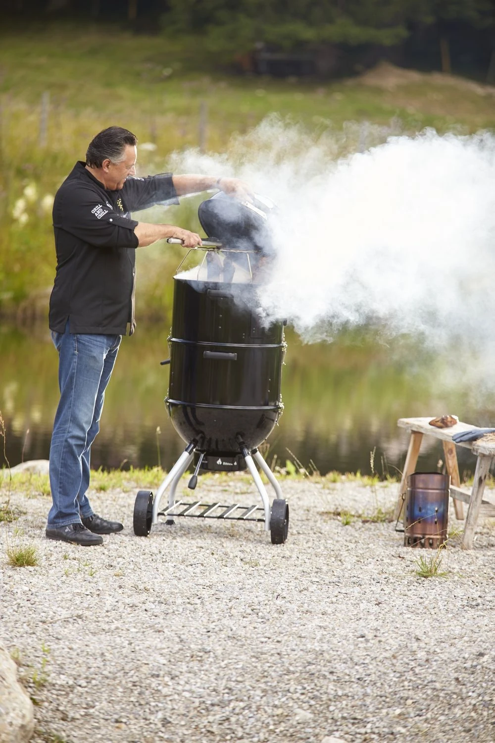 Rösle Watersmoker No. 1 F50-S Räucherofen Inkl. Abdeckhaube 11 Rösle Watersmoker No. 1 F50-S Räucherofen Inkl. Abdeckhaube – Bild 9