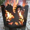 SvenskaV Feuerkorb Drache XXL -GrillProfi Werkstatt Svenskav Feuerkorb Motiv Drache 1