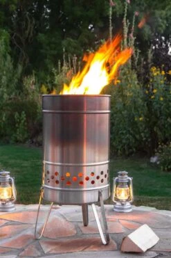 Feuerhand Pyron Feuertonne -GrillProfi Werkstatt feuerhand pyron terrasse