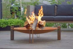 SvenskaV Design Feuerschale Space M - Ø 58 Cm - Rohstahl